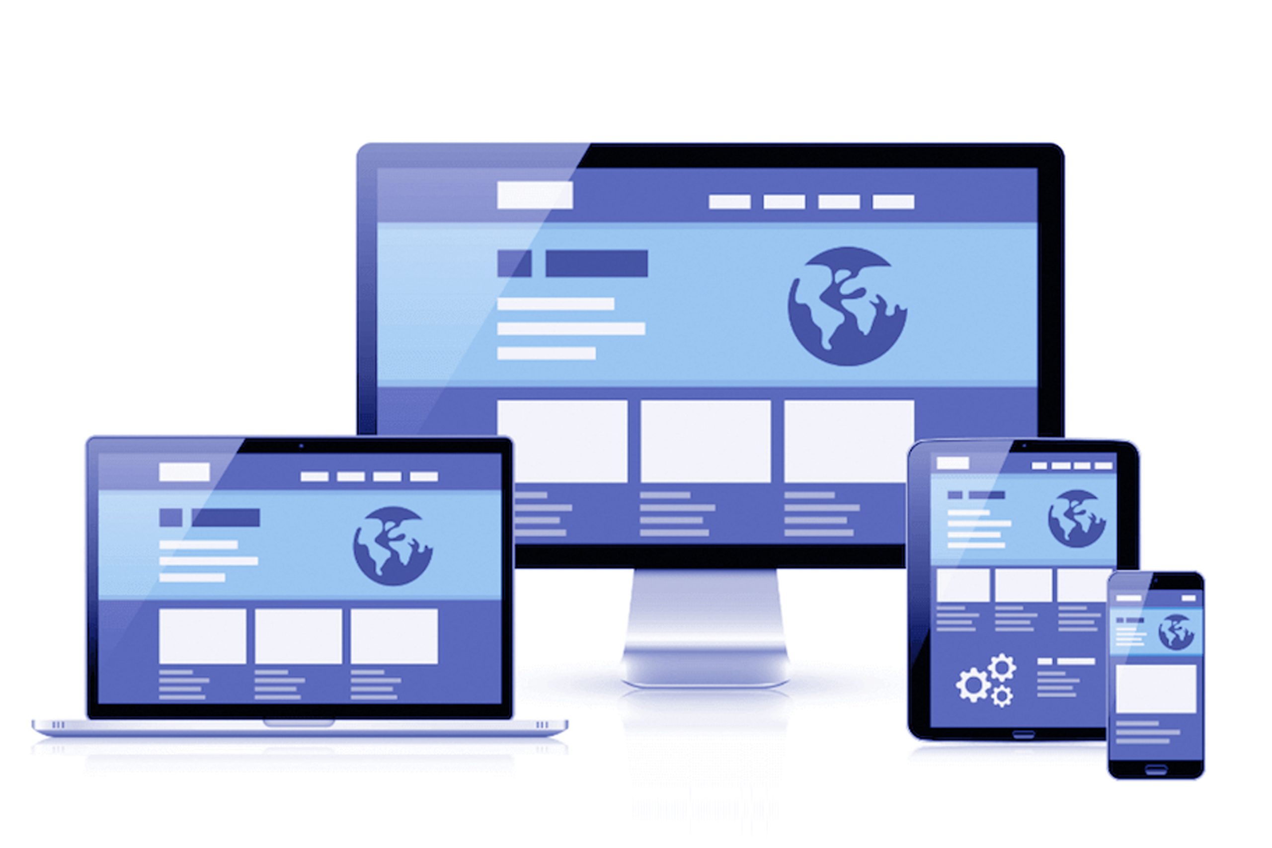 Versione mobile di un sito web ottimizzata per smartphone e tablet, con design responsive e navigazione semplificata